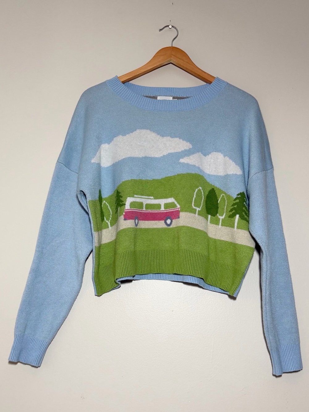 Luna Ivy Happy Camper Scenic Sweater